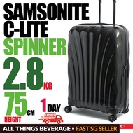 SAMSONITE C-Lite Spinner four-wheel suitcase 75cm BLACK - 1 Day EXPRESS Delivery - No Return - No Refund