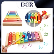 DCR 8 Notes Kids Musical Learning Wooden Xylophone Wooden Piano Reading Scale Hand Claps Baby Early 