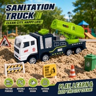 Kids Friction Powered Engineering Truck Set Fire Truck Excavator Mixer Garbage Truck Missile G2m6
