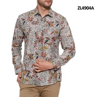 Batik Distro Men Embroidery SOGAN HRB026 BATIKAF NOTOARTO T4P8 Men's Office Batik Shirt For Men