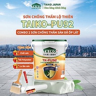 [Thùng 10 Kg] Sơn Chống Thấm PU (Polyurethane) TAIKO PU92 - Sàn Lộ Thiên Đã Ốp Lát, Tăng Bám Dính, T
