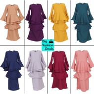 Baju Kurung Budak. Baju Raya 2025. Fesyen Kids Kurung Peplum. Bayi Perempuan Baju Kurung Moden 2025