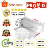 Leo Marketing 100% Original AIR BUBBLE WRAP SINGLE LAYER 1M X 1M, 1M X 2M, 1M X 3M, 1M X 4M, 1M X 5M