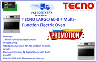 TECNO LARGO 60-8 7 Multi-Function Electric Oven / FREE EXPRESS DELIVERY