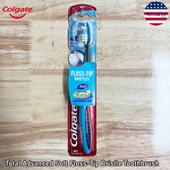 Colgate® 360 Total Advanced Soft Floss-Tip Bristle Toothbrush แปรงสีฟันคอลเกต คละสี