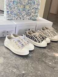 💜全新正品💜DIOR迪奥刺绣帆布鞋厚底内增高