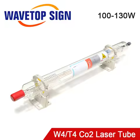 WaveTopSign Reci W4 100W Length 1400mm D80/65mm CO2 Laser Tube Wooden Case Box Packing for CO2 Laser