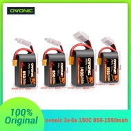 OVONIC 3S-6S 850-1550mAh 150C LiPo Battery For RC Helicopter Quadcopter FPV Racing Drone Parts With 