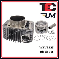 HONDA WAVE 125 WAVE125 S / R / X ULTIMO CYLINDER BLOCK SET COMPLETE BLOK PISTON RING TEC STANDARD RA
