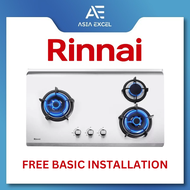 RINNAI RB-93TS (RB93TS) 3 BURNER HYPER FLAME STAINLESS STEEL BUILT-IN HOB