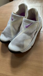Nike Go FlyEase White Purple Sneakers