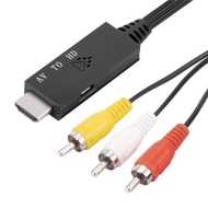 ZIAAN HDMI To AV HDMI To AV Cable 1m(39.37in) AV To HDMI AV To HDMI Cable Signal Transmitter RCA Cab