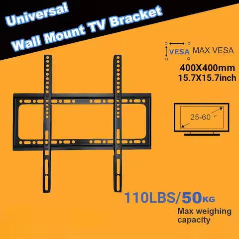 BEISHI Universal TV Wall Mount Bracket for Most 25-60 Inch LED Plasma TV Mount up to VESA 400x400mm 