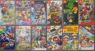 Switch Mario party superstars Mario kart Mario rabbids Mario 3D world Luigi Mario odyssey Mario tenn