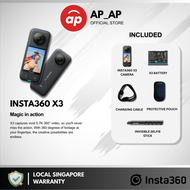 Insta360 X3 &amp; One X3 5.7K Video I 72MP Photo I 360 Panoramic Camera + Freegifts Invisible Selfie Stick