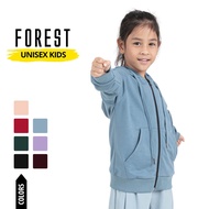Forest Jaket Budak | Forest Unisex Kids Stretchable Sweatshirt Cotton Terry Hoodie Jacket - FK3000