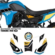 Motorcycle Accessories For Tenere 700 Sticker T 700 T700 Rally 2025- Tank Pad 3D Gel Sticker