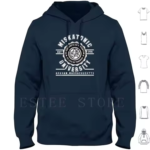 University Of Miskatonic / / Alma Mater Hoodie Long Sleeve Book Rpg Call Of Cthulhu Arkham Retro Vin