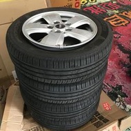 15"x4個MINI原廠鋁圈+輪胎(光鋁圈就划算! )BMW寶馬泛德15吋5X112/5.5J/ET46中心孔66.5銀