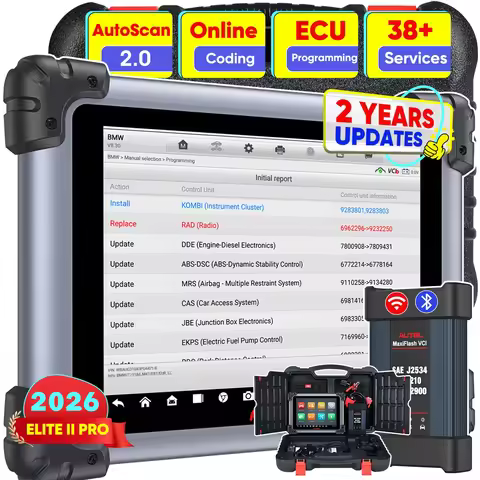 2026 Autel MaxiSys Elite II Pro Scanner, 2 Years Free Update, DoIP CANFD ECU Programming Coding 38+ 