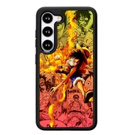 Case Casing Softcase Hardcase Samsung Galaxy S23 FE 5G Fire Luffy One Piece AO0076
