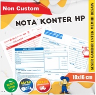 Nota Konter hp Servis hp dan penjualan pulsa 2 ply Rangkap