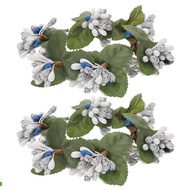 🎄🎅2Pcs Xmas Candle for Pillar Christmas Pillar Candle Wreath Table Centerpiece