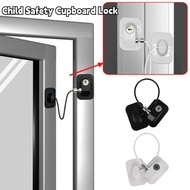 Refrigerator Lock Adhesive Freezer Door Lock Child Safety Cupboard Lock with Key Cabinet Lock Strong