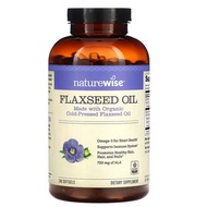 Naturewise Organic Flaxseed Oil -- 120 Softgels | 240 Softgels