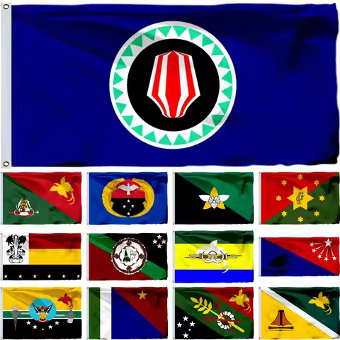 Papua New Guinea Flag 21X14CM 45X30CM 3X5FT Autonomous Region of Bougainville Banner Central Provinc