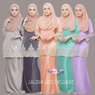 KURUNG MODEN LACE EXCLUSIVE LALISSA NIKAH SANDING BAJU KAHWIN RAYA SEDONDON IBU ANAK silver dark gre