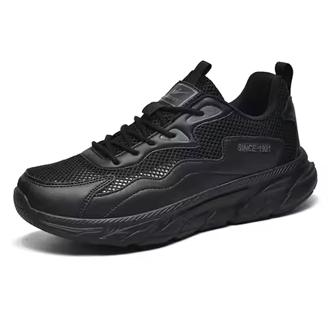 Double Star Men's Breathable Sports Shoes, Thick Bottom Shock Absorber 39-48 Large Sports Comfortabl