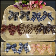 Back to school!!!👩‍🎓 โบว์นักเรียนสก๊อต 1ชั้น ขนาด1" โบว์สำเร็จ BOW-PS12