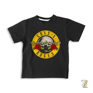 Guns N Roses Band Motif Kids T-Shirt - GNR Premium Bootleg 1-10 Years