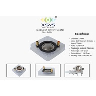 VOICE COIL 34MM Original XSYS (XD-34F) 100% COPPER
