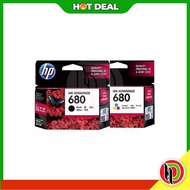 Hotdeal HP 680 Genuine Original Ink Advantage Cartridge - Black + Color Combo Pack Ink Printer Cartridge