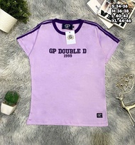 เสื้อยืดGPรุ่นแถบแขนS-3XL ชายหญิงใส่ได้ ผ้าคอตตอน100