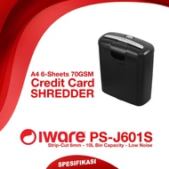 MESIN A4 HVS CC Paper Shredder - Iware PS-J601S PSJ601S Paper Shredder