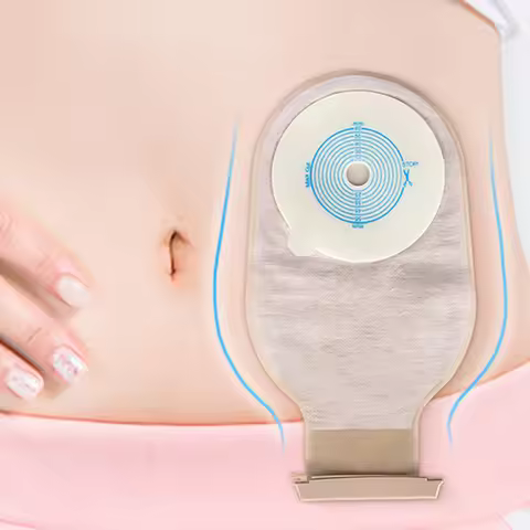 10pcs 100% brand new quality Colostomy Bags for Adults Disposable Colostomy Pouch Opening With Clip 
