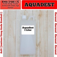 NEW AQUADEST 1 LITER / AIR SULING / DESTILLED WATER MURAH