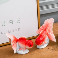 Fortune Head Hiasan Ikan Koi Desktop Ruang Tamu Hiasan Pertunangan Ikan Emas Hiasan Mini Meja Kopi G