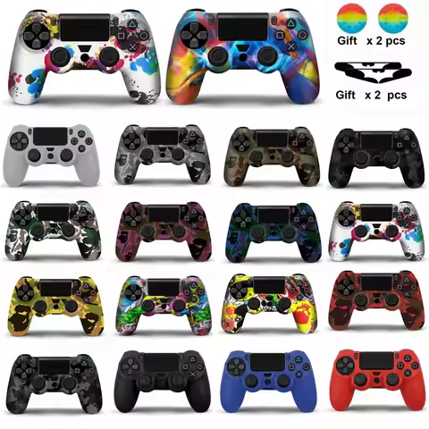 Silicone Case For PS4 Controller Cover For dualshock 4 Gamepad joystick Skin For PS4 Accesorios 2 th