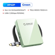 Vỏ bảo vệ ORICO 10Gbps M.2 NVMe cho M.2 2242/2230 NVMe SSD type-C lên đến 2Tb ProRes 4K 120fps pd100