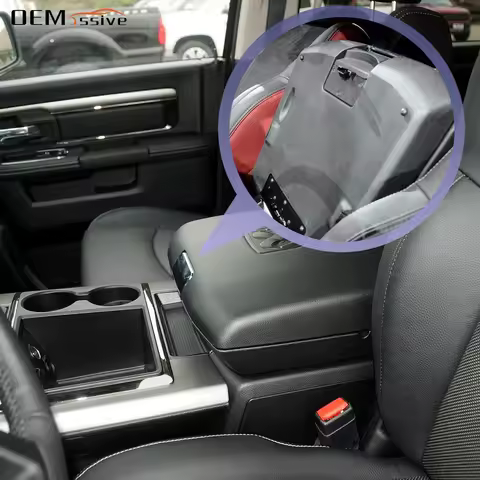 For Dodge Ram 1500 2500 3500 2013-2018 Black Center Console Armrest Box Replacement Lock Latch Catch