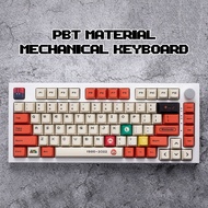 Kudixiong Mario Keycap Phụ Kiện Ban Đầu Chiều Cao Pbt Chất Liệu 124 Keycap Thăng Hoa Thích nghi Bàn 