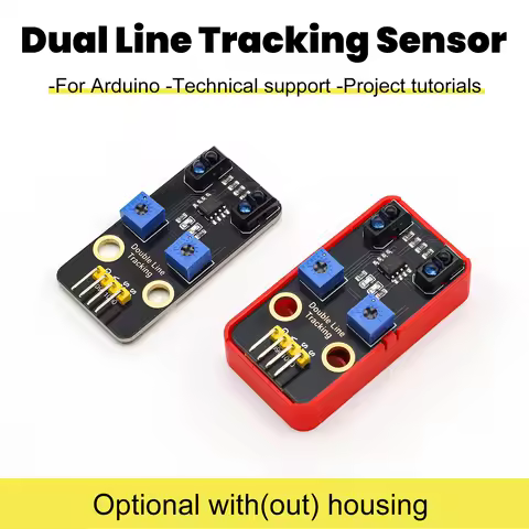 Dual Line Tracking Sensor Module 2-Way Tracking Line Sensor For Arduino Robot Projects Compatible Wi