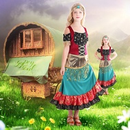 Halloween Children's Costume Female cos Cosplay Flamengo Costume Gypsy Girl Stage Costume