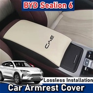 Leather BYD Car Armrest Pad Car Interior Accessories For BYD Sealion 6