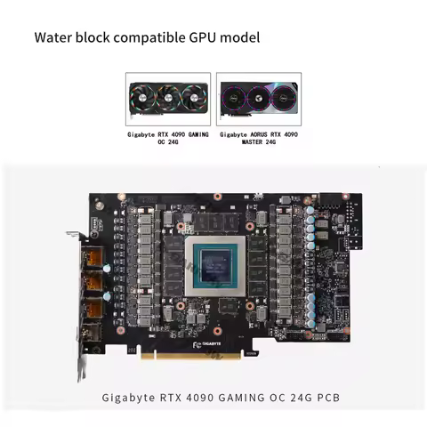 Barrow rtx 4090 Waterblock For Gigabyte RTX 4090 GAMING OC 24G , AORUS RTX 4090 MASTER Card Cooler W