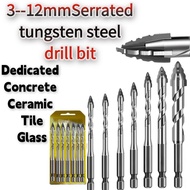 Tungsten Carbide Sawtooth Drill Bit Set Ceramic Tile Drill Bit Set Concrete Drill Bit Set Ceramic Dr